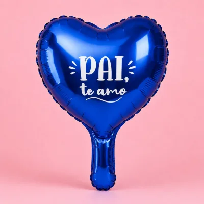 Balão Decorado 9 Polegadas — CORACAO PAI TE AMO