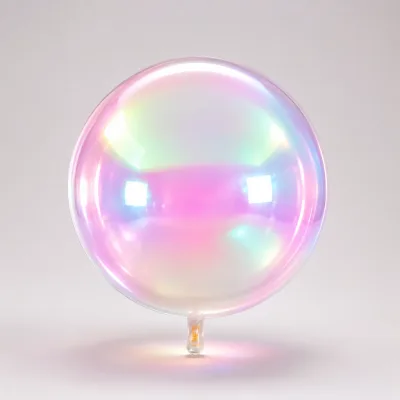 Balão 4D com acabamento nacarado, em duas opções de tamanho, para composições de destaque.
