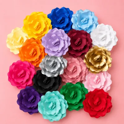 Flores de papel em tamanho mini, em várias cores