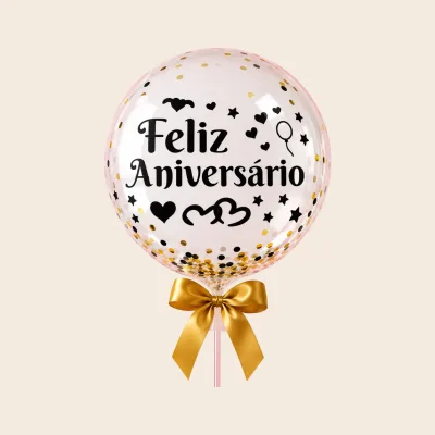 Adesivo para aplicar sobre balão bubble transparente